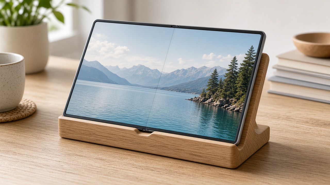 Oak Foldable Phone Stand