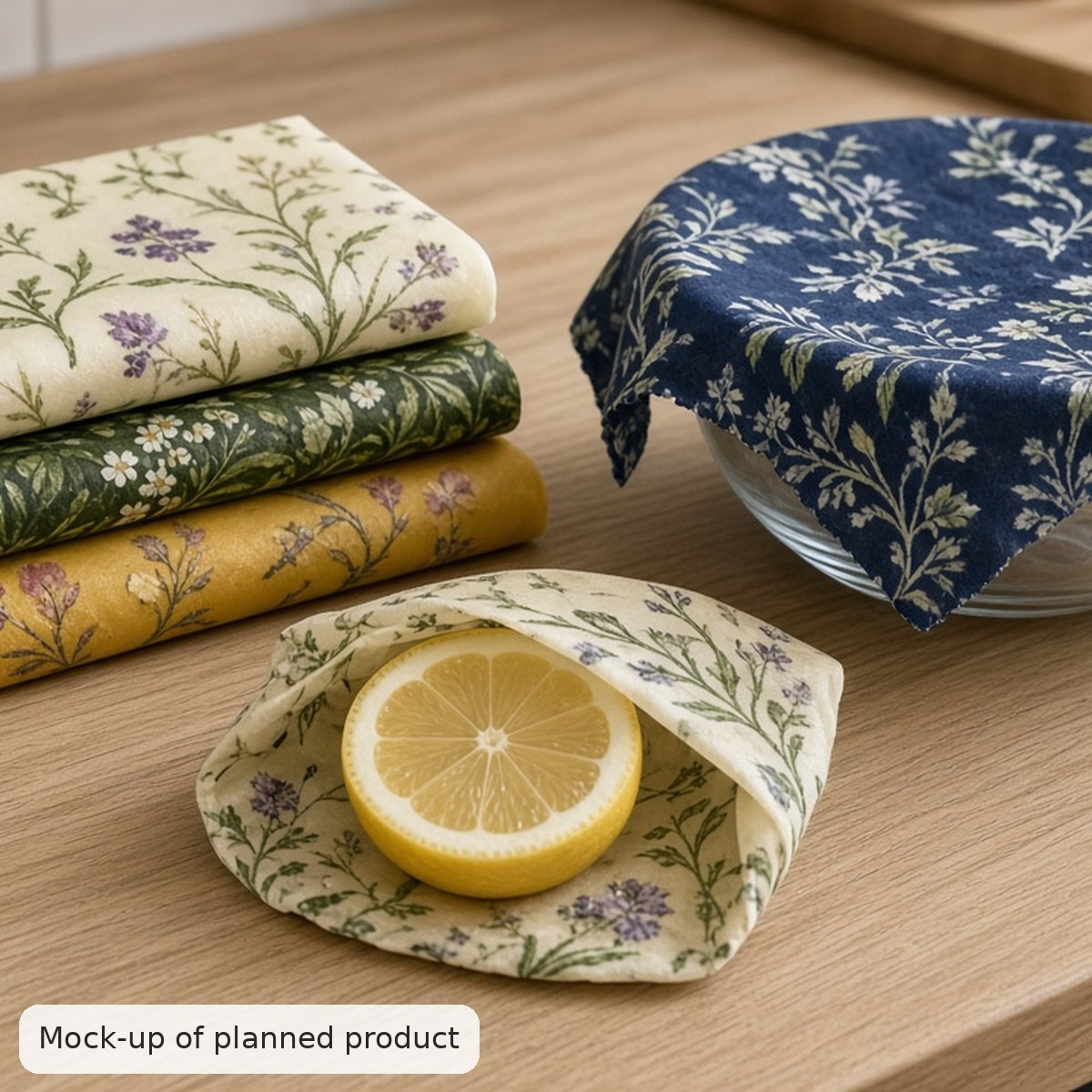 Beeswax Food Wraps (set of 5)