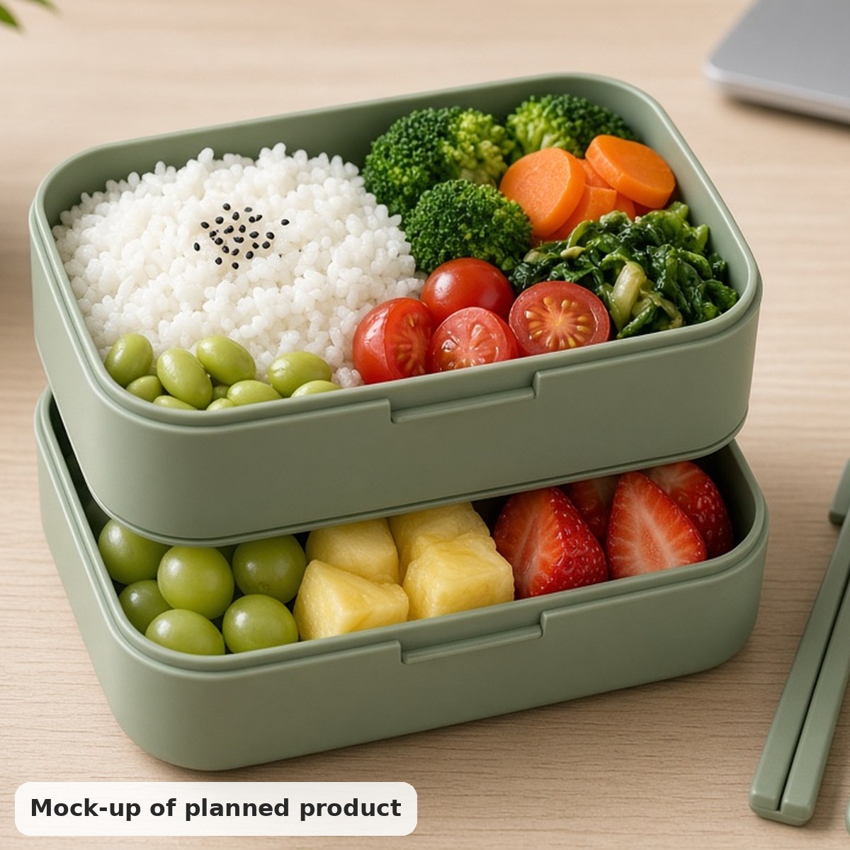 Stackable Bento Lunch Box (1400ml)
