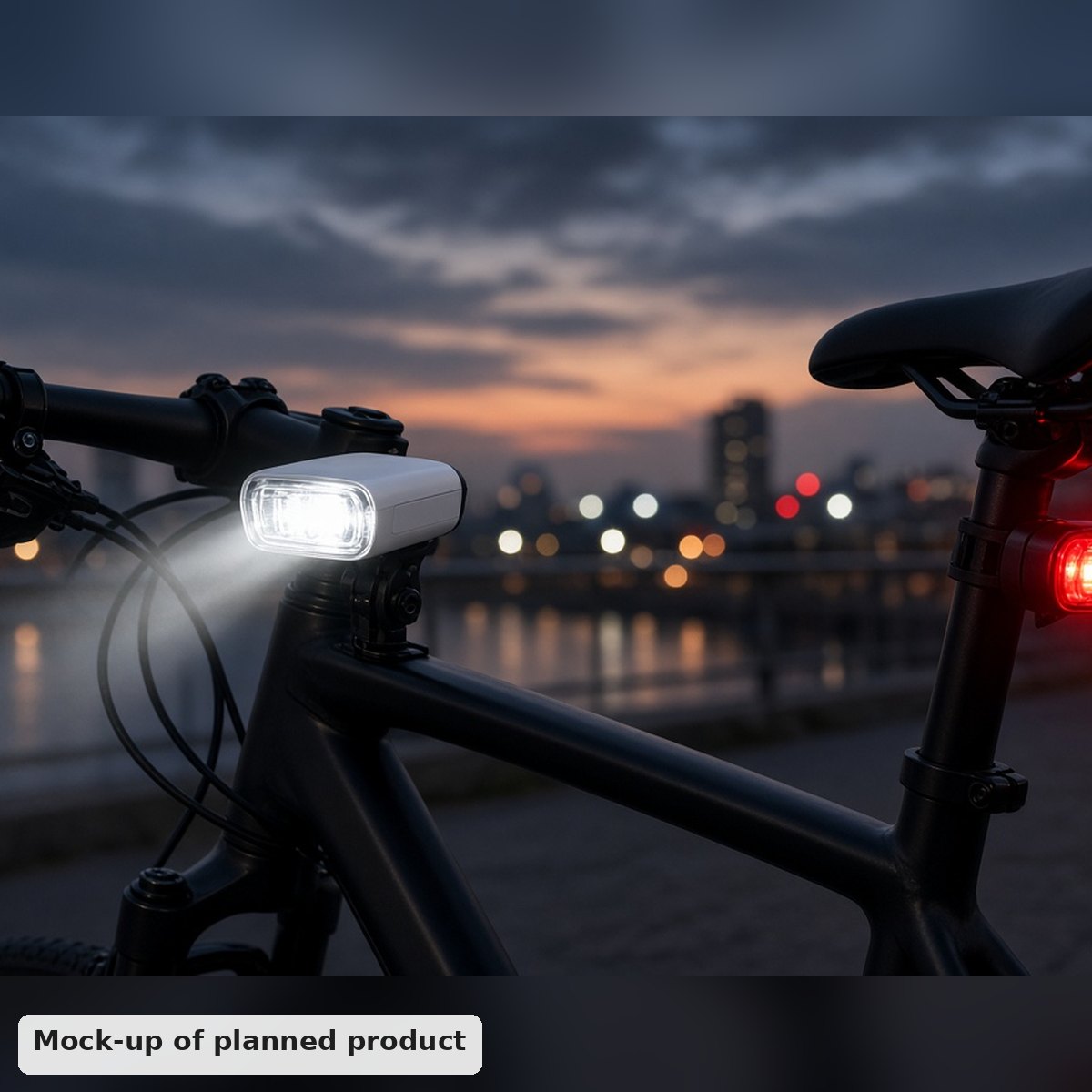 Rechargeable Bike Lights Set (front & rear)