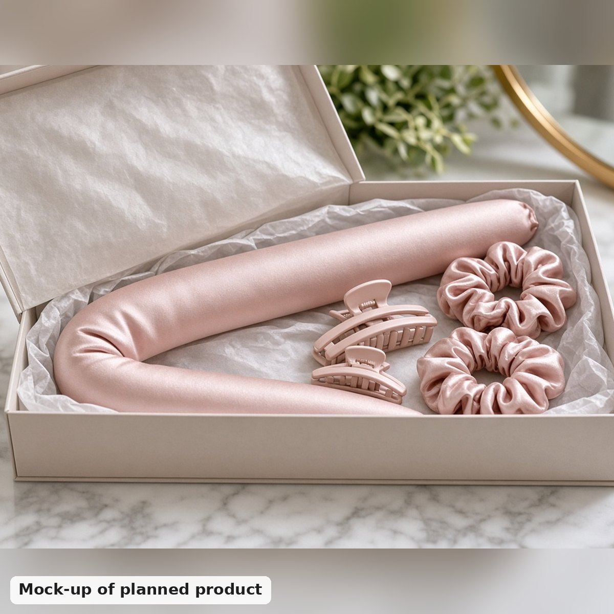 Satin Heatless Curler Gift Set
