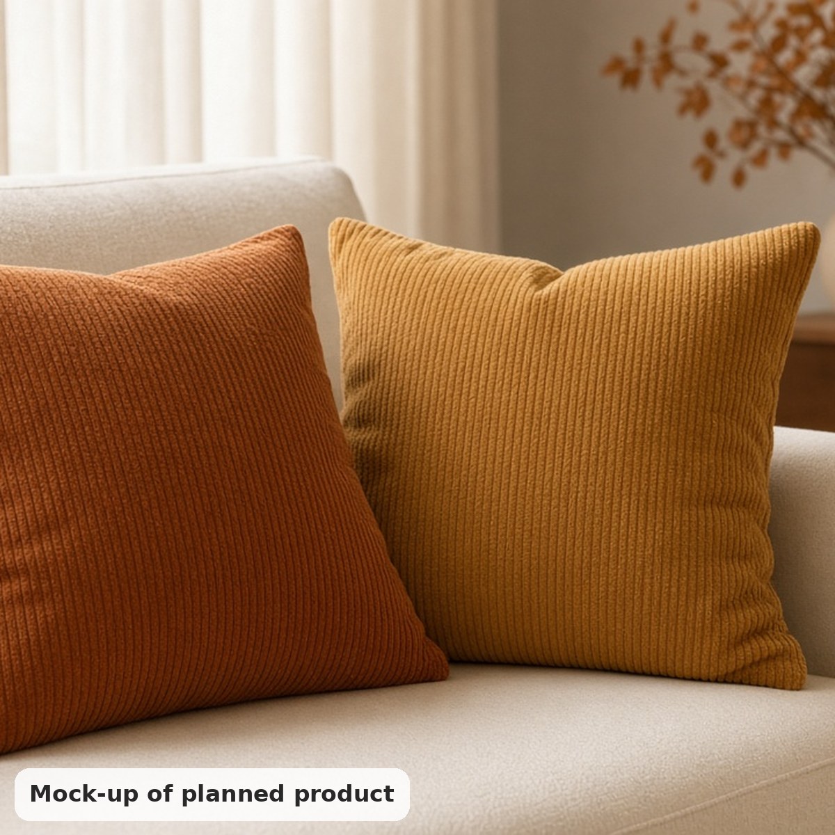 Corduroy Cushion Covers (2 pack, 45cm)