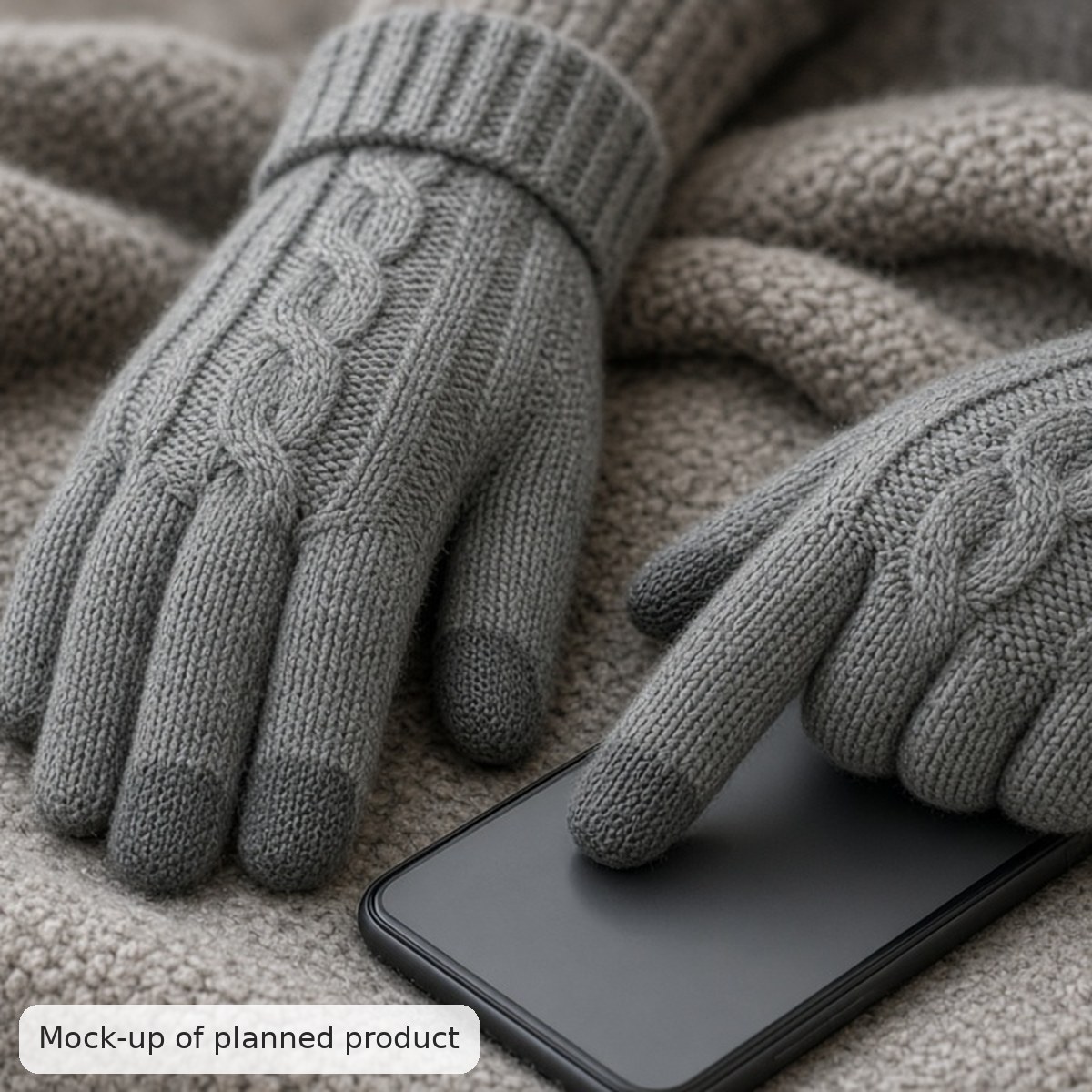 Touchscreen Knit Winter Gloves
