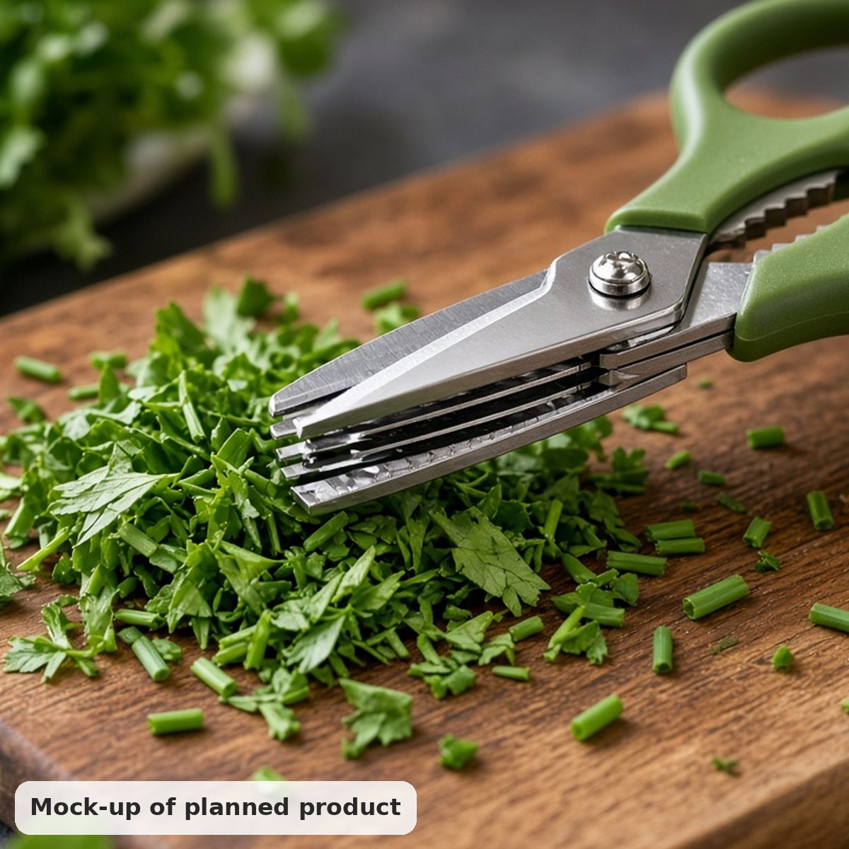 5-Blade Herb Scissors with Cover
