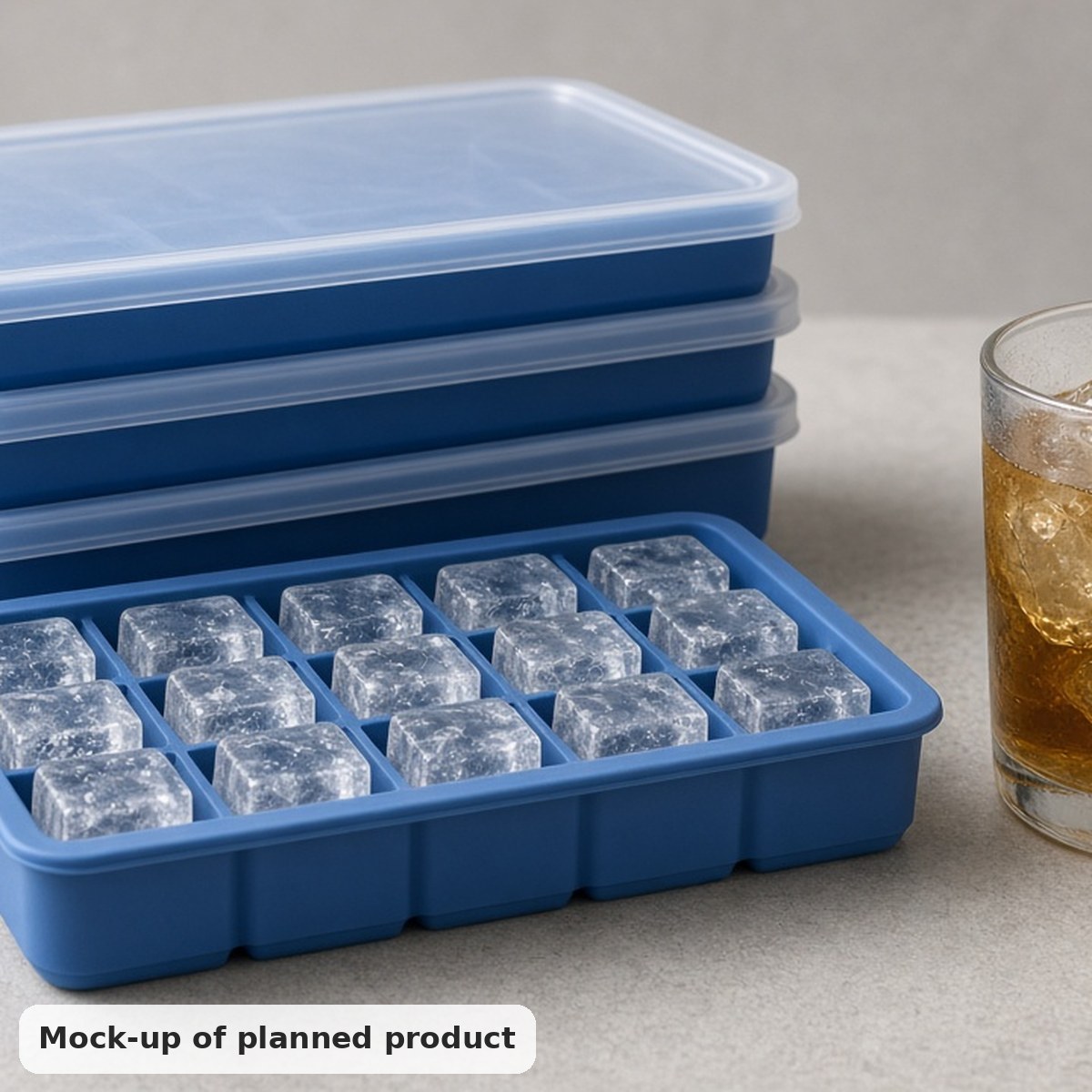 Silicone Ice Cube Trays with Lids (3)