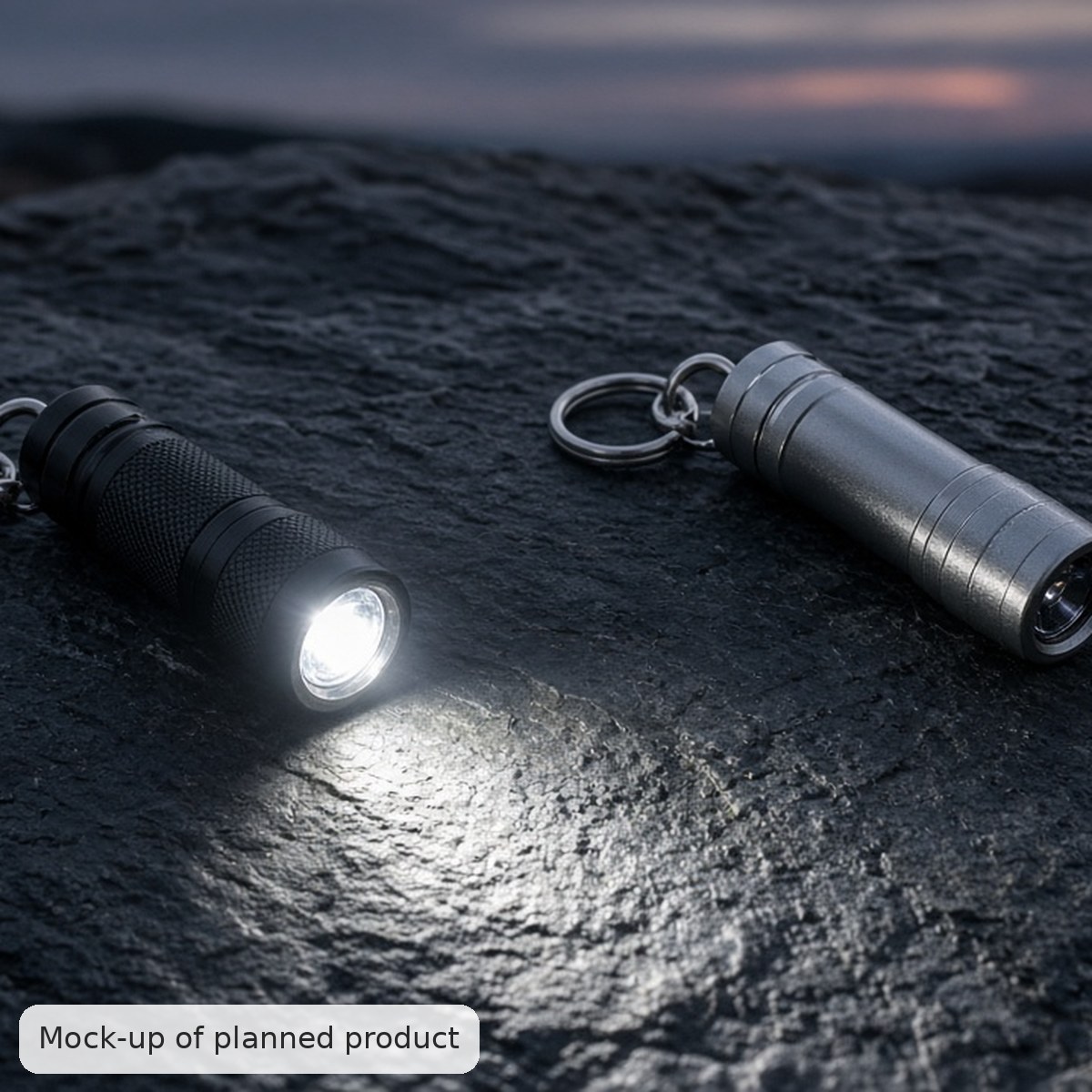 Rechargeable Keyring Torch (2 pack)