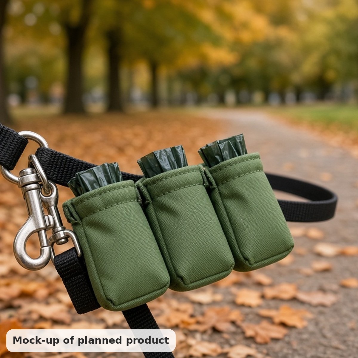 Dog Poo Bag Holder for Lead (3 pack)