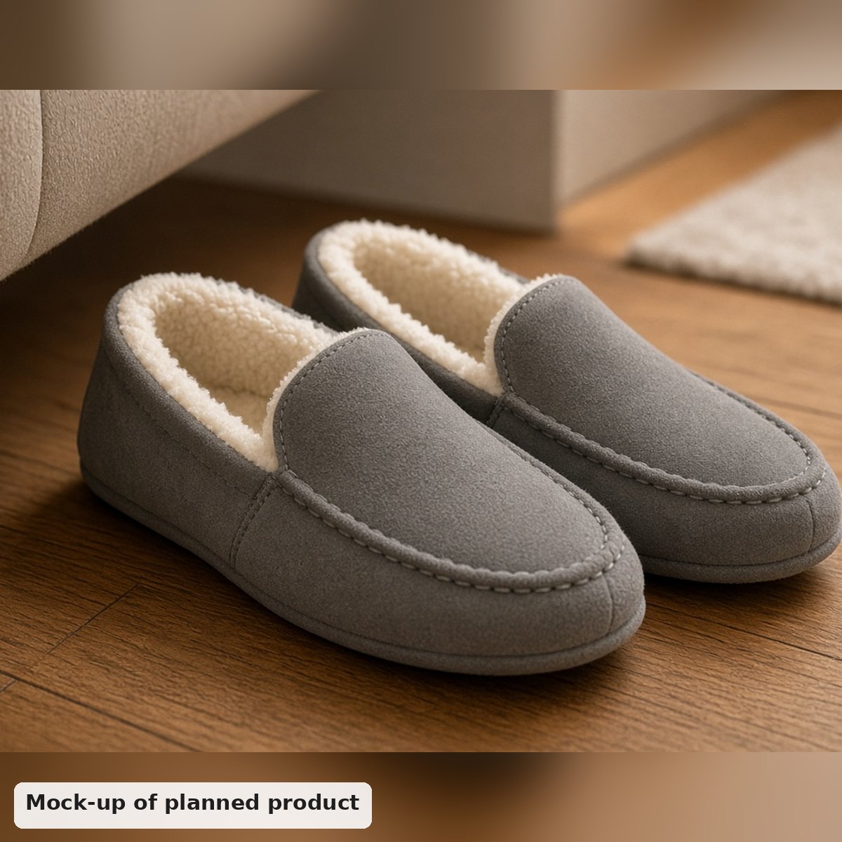 Cosy Memory Foam Moccasin Slippers