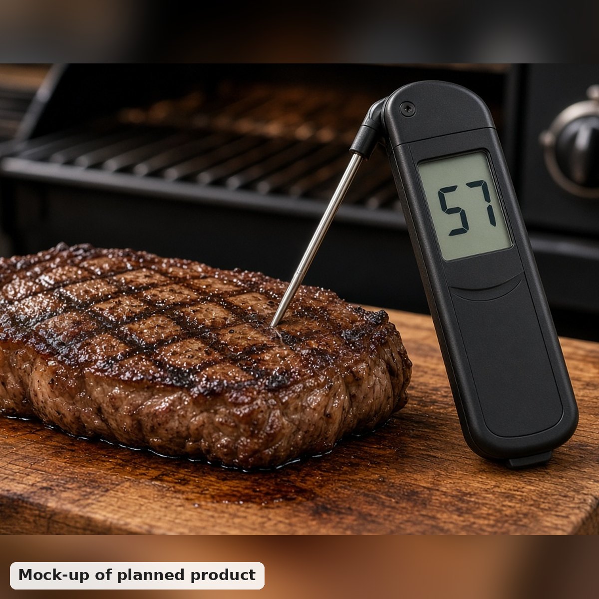 Instant-Read BBQ Meat Thermometer