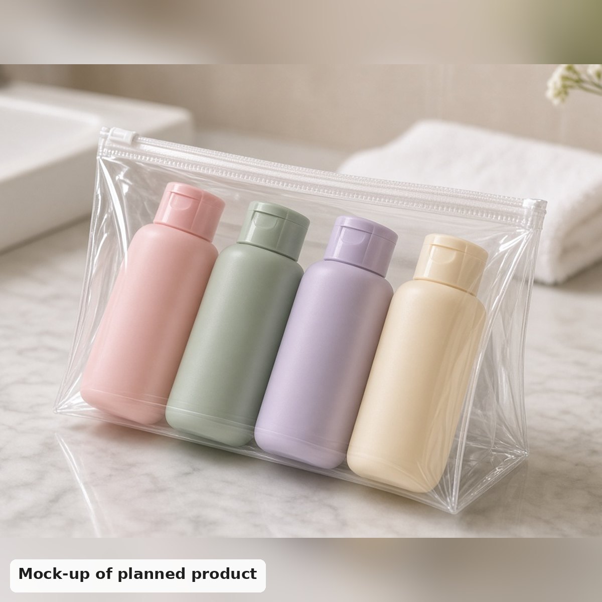 Silicone Travel Bottles Set (4 x 90ml)